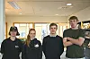 Fikk lære ved å leve i en ny kultur: VG2-elevene ved landbruk Annika-Gritt Boldt, Benedicte Sofie Larsen Walør, Mikkel Andreas Stevik og Kristoffer Husvik bodde hos vertsfamilier i Nederland som en del av internasjonal praksis.