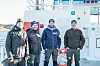 Fv. Prosjektleder Benny Kilhavn (Moen Marin), Per Helge Buvarp, Arne Wilhelm Fjelseth og Bendik Skjærstad (alle fra MNH).