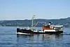 MS 'Granvin' på Byfjorden i Bergen i 2023.