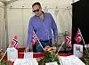 Terje Sommer Heide promoterer sin nylig utgitte bok på messer rundt om i landet.