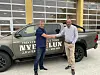 - Velkommen til Ytre Namdal, sier Jørn Otto Røed til Kay Haug og Nordvik Toyota.
