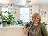 Tove Tveråmo har flott utsikt til Trondheim sentrum fra kontorvinduet. Hun er imidlertid gutvikværing så ofte det er mulig.