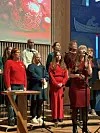 Kkristin Laugen Rauø sang blant annet O helga natt.