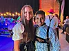 Aurora Åsli og Hanibal Tesfay var blant de mange ungdommene som koste seg på fest.
