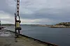 Det er værhardt ved Ramstadlandet havn. Nå søker fiskarlaget om skjermingstiltak.