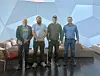 Håkon Sørensen, Remi Hatland, leder Trond Harald Iversen og Jostein Sørensen i styret for det nye kystfiskerlaget.