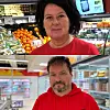 Butikksjefene Kristin Rosenvinge ved Extra Kolvereid og Eivind Remman ved Extra Rørvik er begge fornøyd med rekordomsetningen før jul.
