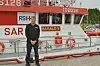 Maskinsjef på RS Harald V, Trygve Johansen synes at den nye nødknappen er en kjempebra ting å ha med når for eksempel skal ut å padle.