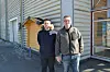 Kjell Roger Schjelderup og Tor Morten Rosenvinge har holdt på i lang tid for å klargjøre alt til Bolig- og Fritidsmesse.