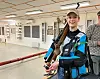 Miriam Edvardsen skjøt godt under grautskytinga og endte på en sjetteplass med 147 poeng.