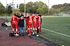 Rørvik samlet seg til en prat før kampstart.