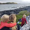 Familien hadde et fint døgn i Kjeksvika.
