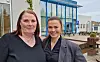 Prosjektleder Nav Nærøysund - Liv Margrethe Johnsen (til venstre) og Seniorrådgiver i IMDI Eva Oddrun Jakobsen er godt fornøyd med å kunne tilby en slik fagdag