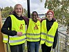 Matheus Johan Strømsnes, Ayub Mohammed og Liam Kvalø Hatland var guider for anledningen.