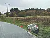 En bilist havnet i grøfta på Eidshaugvegen