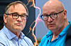 Bjørn Ola Holm (V) og Steinar Aspli (Sp) barket sammen i debatten om Lakseveg Nord. Uenigheten handlet om hvorvidt prosjektet er godt nok utredet før kommunen sier ja til videre arbeid.