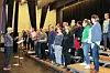 Mixdur og dirigent Sølvi Vik Brækkan øver nå intenst til muscialsforestillingen i kulturhuset førstkommende helg. Den har fått navnet «The sound of Mixdur».