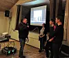 Terje Toftesund overrakte gaver på vegne av Rosenborg Supportere Ytre Namdal.