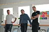 Jon Vikestad (Bindalsbruket), Frode Næsvold (Bindal kraftlag) og Geir Inge Pettersen (Bindal elektro) syntes det var en nyttig formiddag på næringslivslunsj.