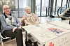 Dordis Furu og Gerd Kongshaug prøvde seg med en stand for å verve besøksvenner.