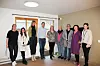 Ansatte innen helse i Bindal, og leverandør Atea, har sammen rustet seg for framtida. Veronika Otervik, Pamela Montero (Atea) Janne Berit Hellesø, Nils William Bakken (Atea), Linda Skogseth, Gro Støvik Lande, Silje Helstad Nilsen, Wenke Ryan og Maria Myrvang. Øverst i hjørnet er en 'RoomMate' montert.