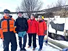 Adrian, Lucas, Sissel og Susanne, alle Kongensøy, deltar på kurset som avholdes på Rørvik.