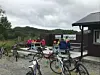 Litt sosialt etter sykkelløpet