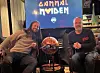 Asbjørn Slettemark og Torkil Torsvik i studio.