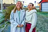 Tina-Evelyn Buvarp og Victoria Finnvik representerte Nærøysund Ungdomsråd.