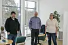 – Det varmer å bli sett for jobben man gjør, sier kommunikasjonsrådgiver Morten Wengstad, kriseleder Ivar Kvalø og kommuneoverlege Sabine Moshövel.