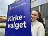Sofie Hopshaug-Bakke fra Eidshaug stiller stiller på valglista for Åpen folkekirke under kirkevalget.