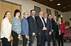 Formannskapet i Nærøysund kommune har vedtatt en økonomisk tiltakspakke på ti punkter. Fra venstre Anette Laugen (Sp), Marit Dille (H), Tordis Fjær Solbakk (V), Espen Lauritzen (Sp), Amund Hellesø (Ap), Terje Settenøy (Frp), Thor Lanesskog (KrF), Ingunn Lysø (Ap) og Mildrid Finnehaug (Ap).