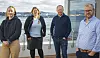 Flere involverte. Nora Elise Olsvik er en av de som ønsker seg sommerjobb. Sunniva Nicolaisen og Tore Ramstad fra Sparebank 1 SMN gir tilskudd, mens Lars Fredrik Mørch og Namdalskysten næringsforening har god kjennskap til bedriftene og deres behov.