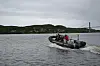 Full fart ut i Nærøysundet.