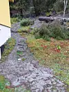 Raset var temmelig nært bolighuset.
