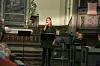 Helene Lindberg hadde vokal på de fleste av salmene, og var en stødig forsanger da også menigheten ble invitert med i allsang.