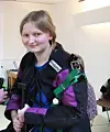 Hege Marie Rosenvinge er i god skytterform og vant sin klasse på Høylandet.