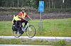 Judtih Lorentzen fra Brønnøysund syklet gjennom Ytre Namdal på torsdag.