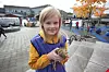 Signe Strøm Johansen passet på kyllingene.