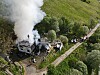 Huset var fullt overtent da brannmanskepet kom til stedet.