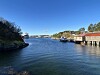 Det er i dette området dieseloljesølet er. Lukten kjennes fortsatt ved brua.