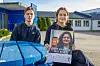 Aksjonsleder Otto Holm og russepresident Emilie Øyen Wahl på Ytre Namdal videregående skole synes det er viktig at russen støtter kreftaksjonen.