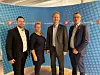 Fylkesleder Tommy Skatland, Lill-Harriet Sandaune, stortingsrepresentant Tor Andre Johnsen og Terje Settenøy.