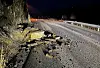 Det har rast ut en del stein i området.