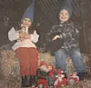 Her er blånissene fra Bjørndalen, Marianne (4) og Vegard (6) Kvalø Sørhaug.