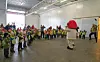 Barnehagebarna i Nærøysund danset Bjørnis-dansen sammen med selveste Bjørnis.