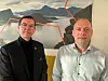 Styreleder Runar Lia i Samfunnsbedriftene Energi og styreleder Halvard Fjeldvær i Distriktsenergi.