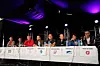 Førstkommende tirsdag blir det partilederdebatt på Lauga. Bildet er fra en tidligere debatt.