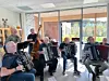 Trekkspillklubben bidro med musikk.