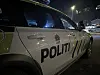 Politiet rykket ut til Lauritz Plass. Foto